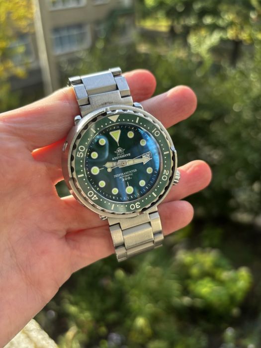 Наручний механічний годинник Addiesdive , хомаж Seiko Tuna