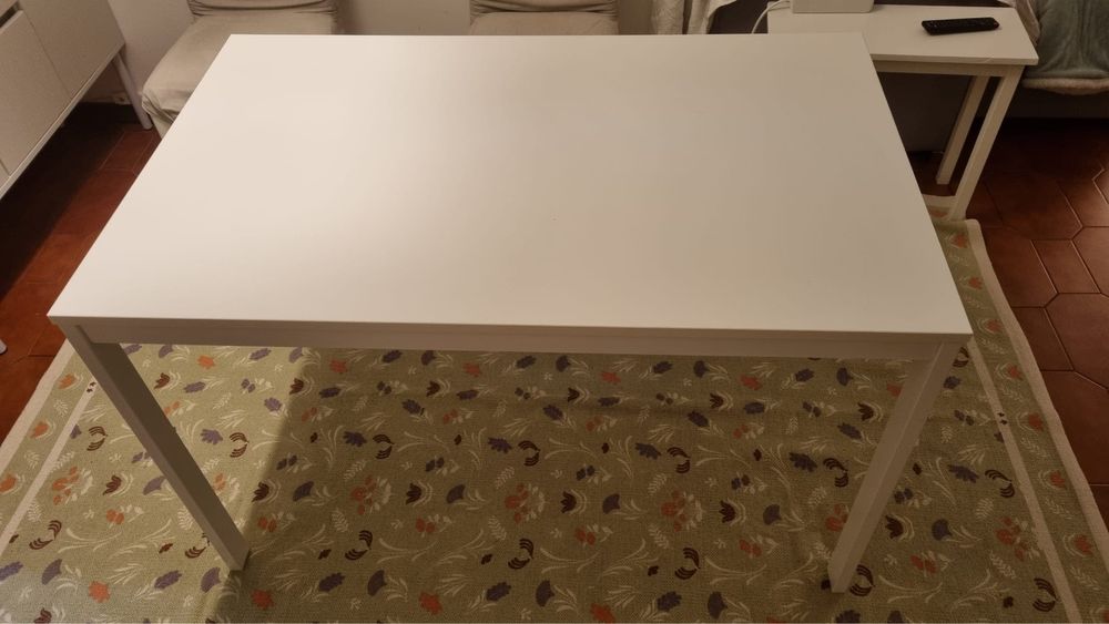 Mesa de jantar extensivel branca