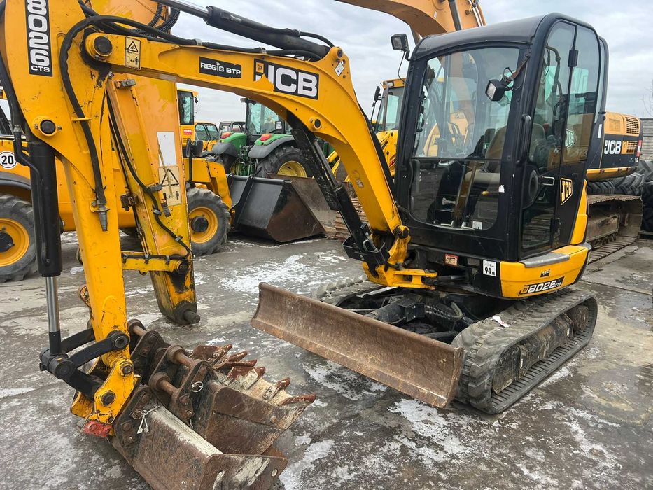 Minikoparka JCB 8026 z 2017r.waga 2780kg szybkozłącze PC20,PC27,JCB 48