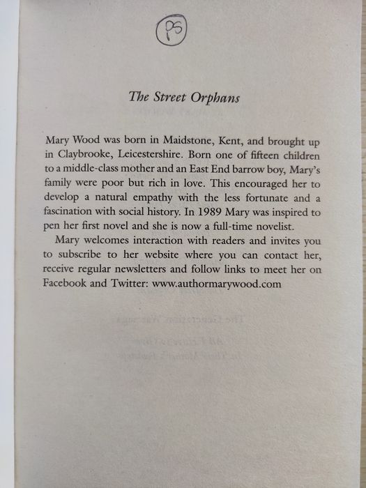 The Street Orphans - Mary Wood