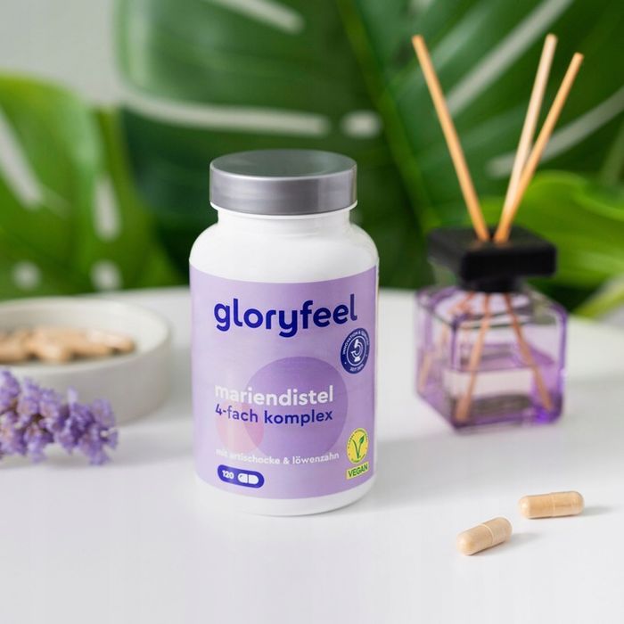 ostropest plamisty kapsulki 500 mg z karczoch i mniszek lekarski gloryfeel