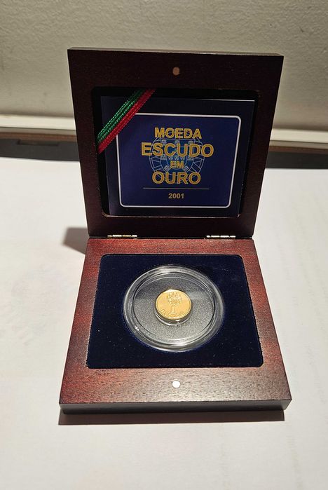 Moeda de ouro de um escudo