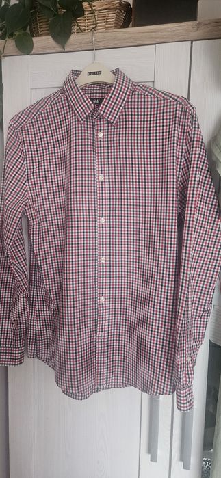 Koszula męska H&M Slim Fit rozmiar L  w  drobną kratkę