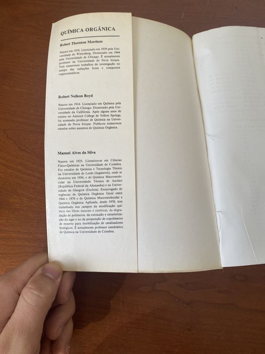 Livro Química Orgânica - Fundação Calouste Gulbenkian