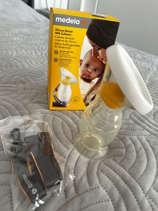 Breast pump and milk collector set