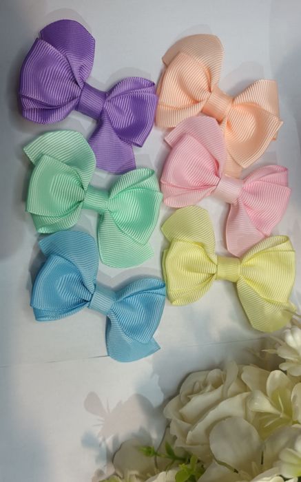 Kit Com 12 Laços Infantis com 6 Cores