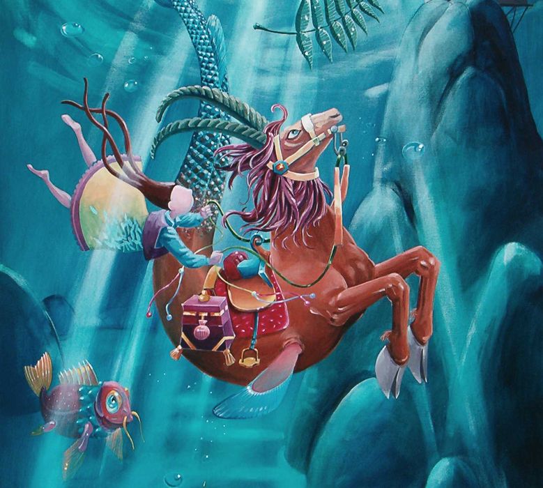 Pintura, Acrílico s/tela. Surrealismo Fantástico.. Carlos Marques 2009