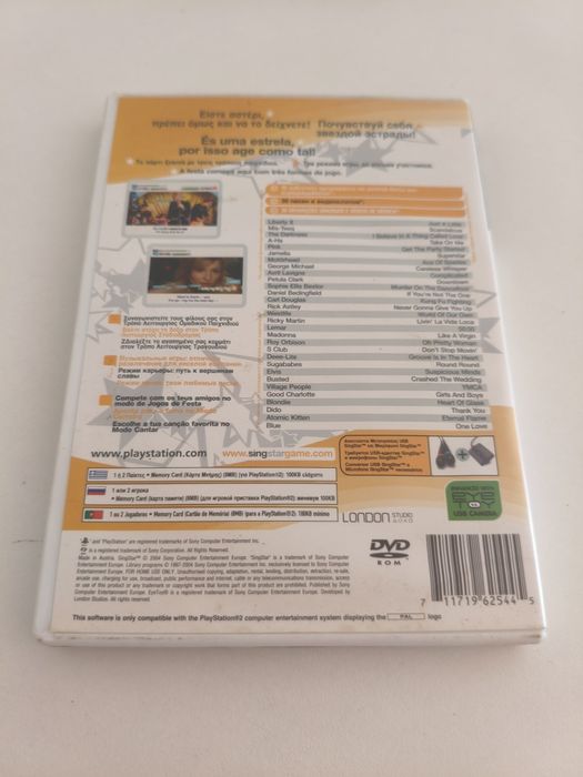 Jogo Singstar e Microfone PlayStation 2
