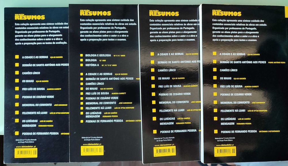 LIVROS Resumos Obras Literarias Secundario