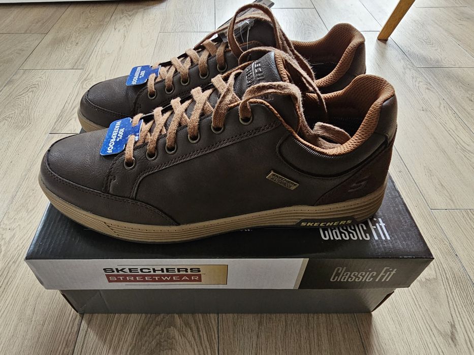 Nowe nieużywane sneakersy Skechers Sparkman brązowe rozm. 43
