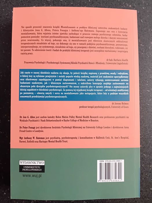 Mentalizowanie w praktyce klinicznej. Fonagy, Bateman