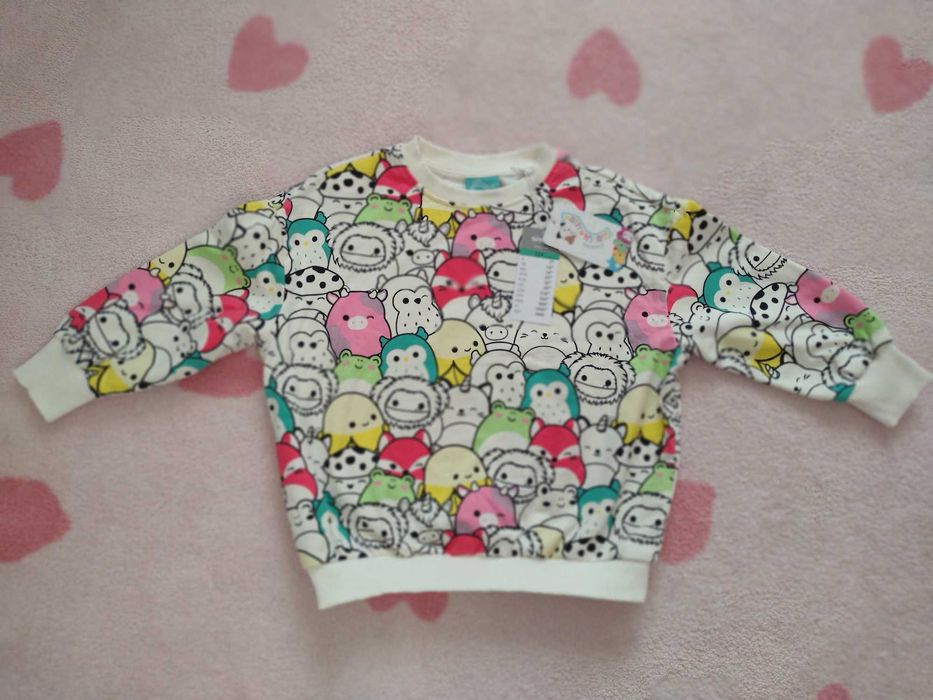 Bluza squishmallows rozmiar 122 nowa