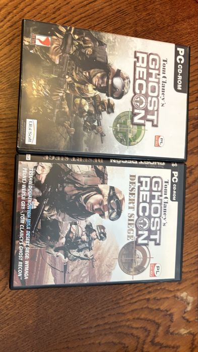 2x Gry: Ghost Recon + Ghost Recon Desert Siege, UBISOFT - Gra PC Polska Wersja Językowa 2xBox