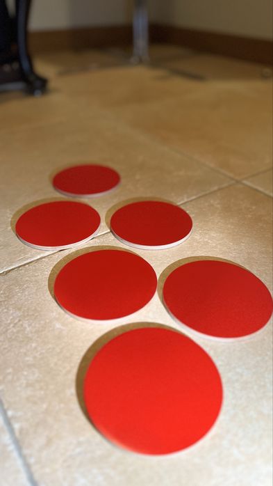 Bases para copos em madeira