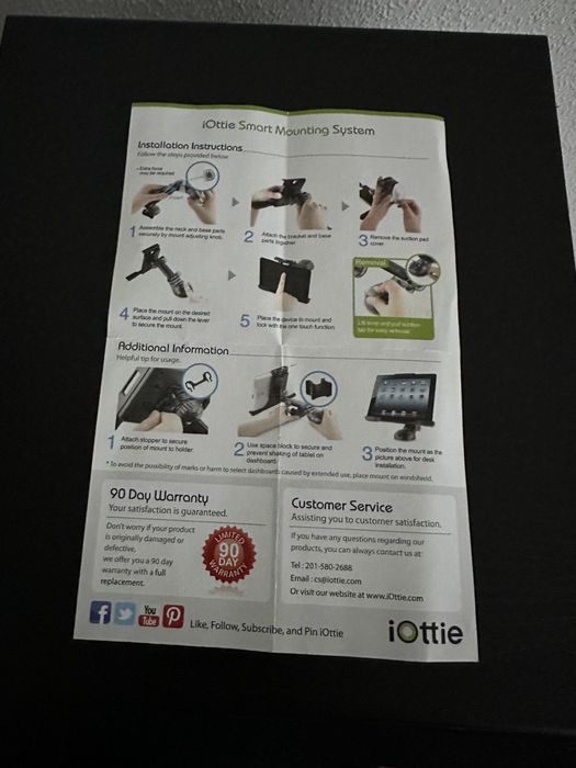 автодержатель для iPad.