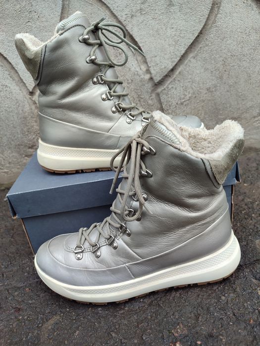 Ecco 36 38 ботинки на дівчинку зимові чоботи черевики сапоги взуття ес