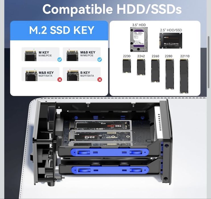 Hybrydowa obudowa na dyski trarde i SSD