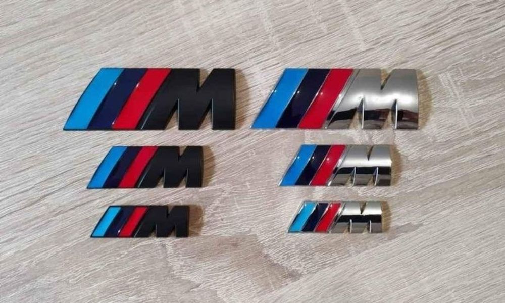 Símbolos BMW Pack M Laterais Mala 45mm 55mm 82mm