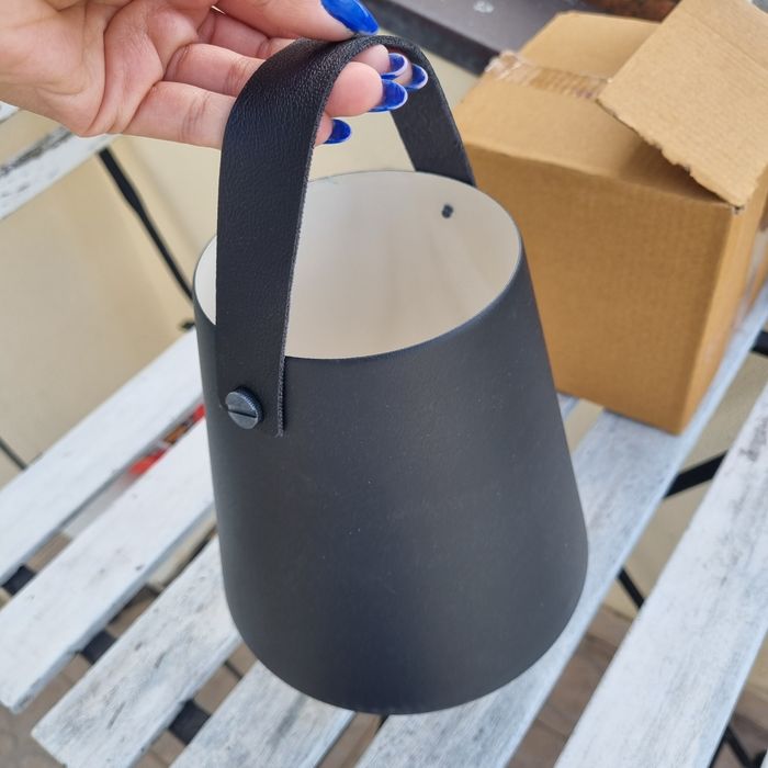 Abajur preto novo do Leroy Merlin