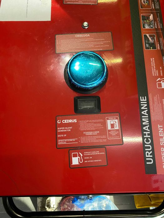 Agregat Cedrus CEDDG7E-3F EM-AUDIO Tomaszów Lub RATY 0% DIESEL 7kW