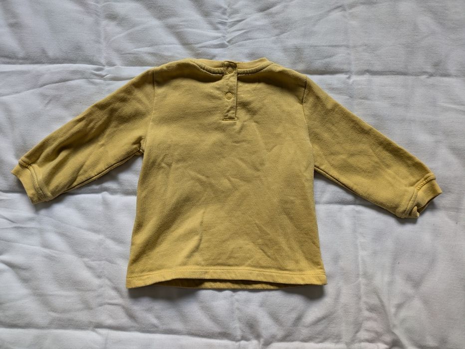 Camisola Amarela Quentinha Algodao, 6-9 Meses