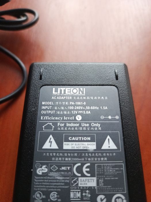 Блок живлення 12в 5а LiteOn  60w