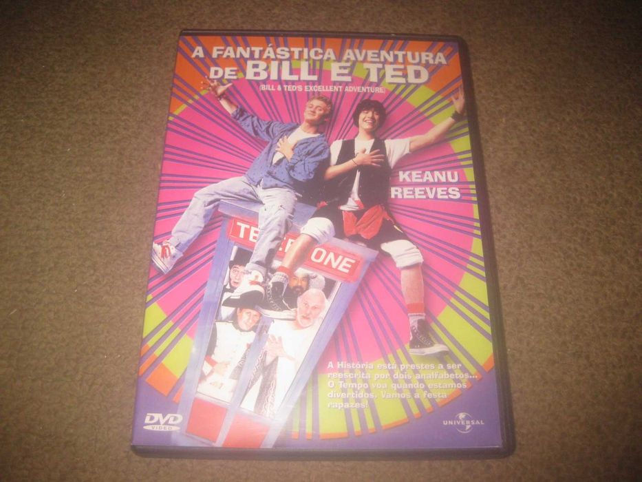 DVD "A Fantástica Aventura de Bill e Ted" com Keanu Reeves/Raríssimo!