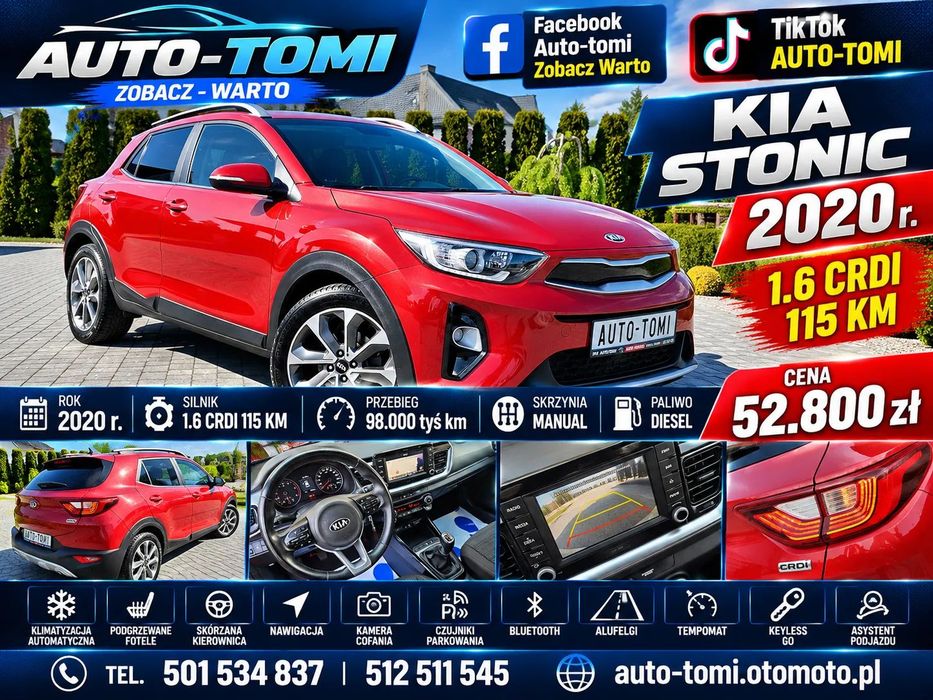 Kia Stonic 1.6CRDI 115KM 2020r. ***ZOBACZ-WARTO***
