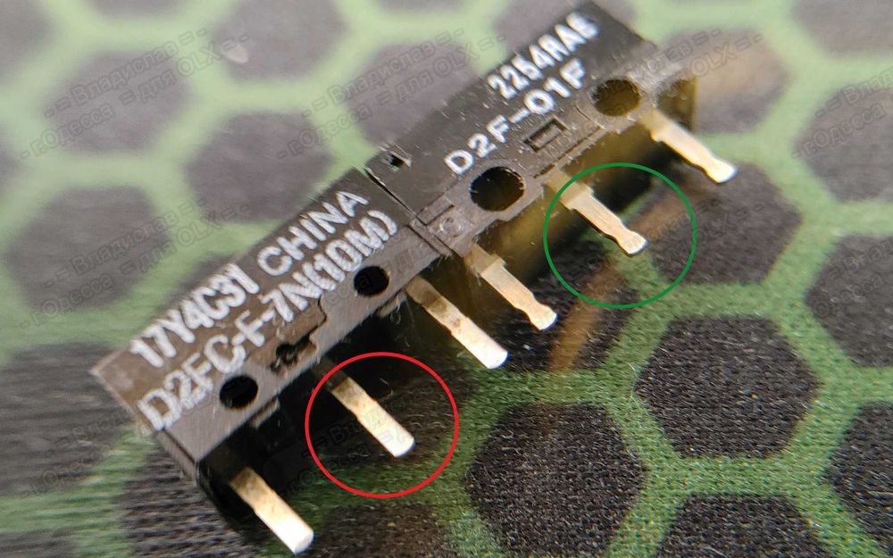 Топовые микропереключатели (свитч switch) Kailh, TTC, Huano, Omron