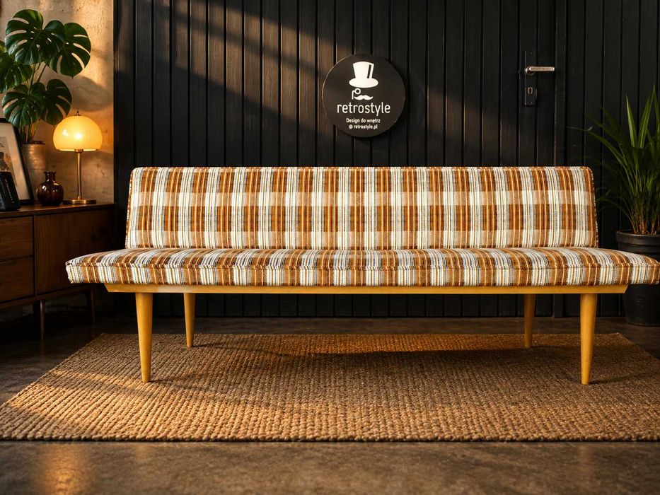 Ława, sofa, kanapa proj. M. Navrátil, Czechosłowacja '60 Design Prl - SUPER STAN