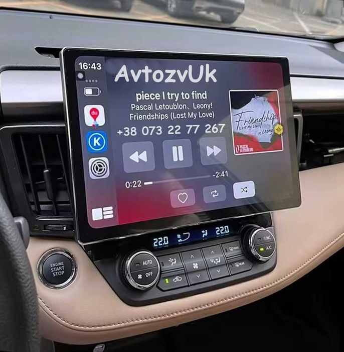 Магнітола RAV4 Toyota RAV 4 RAV-4 GPS USB Тойота Рав 4 CarPlay Андроїд