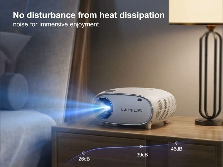 Projector 9800 lumens + WiFi + Bluetooth + Office + NATIVA 1080p/4k