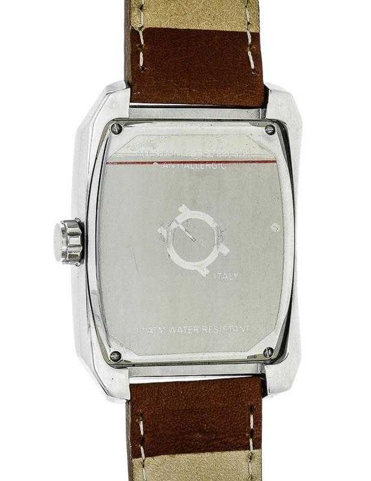 Relógio Spazio 24 L4D030 original como novo caixa aço bracelete pele