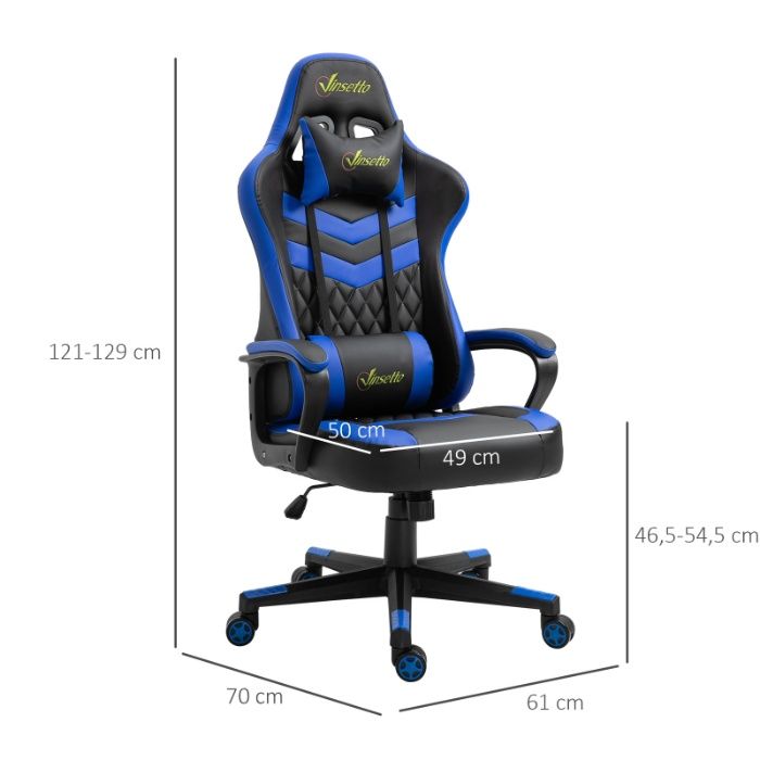 Cadeira gaming ergonômica de escritório Vinsetto