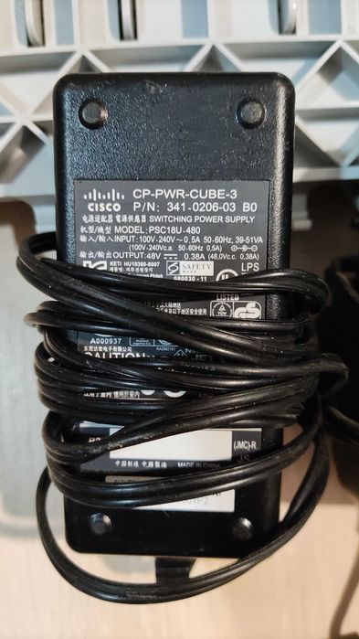 блок питания cisco AC/DC adapter 48V, 18W CP-PWR-CUBE