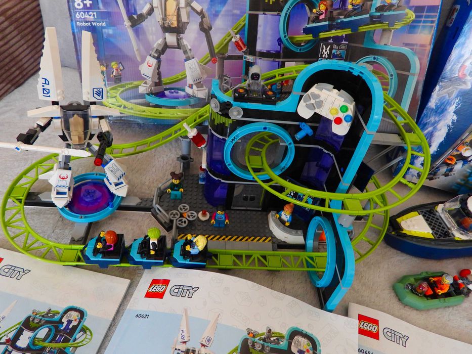 Paka 4 zestawy lego, City Ninjago Technic, świat robotów, Mech