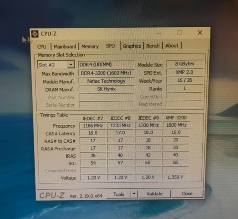DDR4 16GB (2x 8GB) 3200MHz XMP 2.0 Netac Shadow III Нова протестована оперативна пам'ять