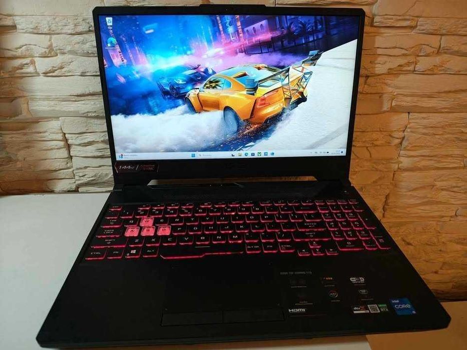 GAMINGOWY laptop ASUS TUF 15.6"144Hz i5 11GEN 12x4.50Ghz,16GB,RTX3050Ti-4GB