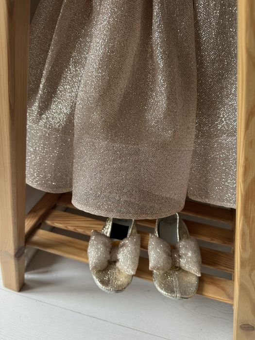 Сукня святкова золота срібна для дівчинки, випускне плаття