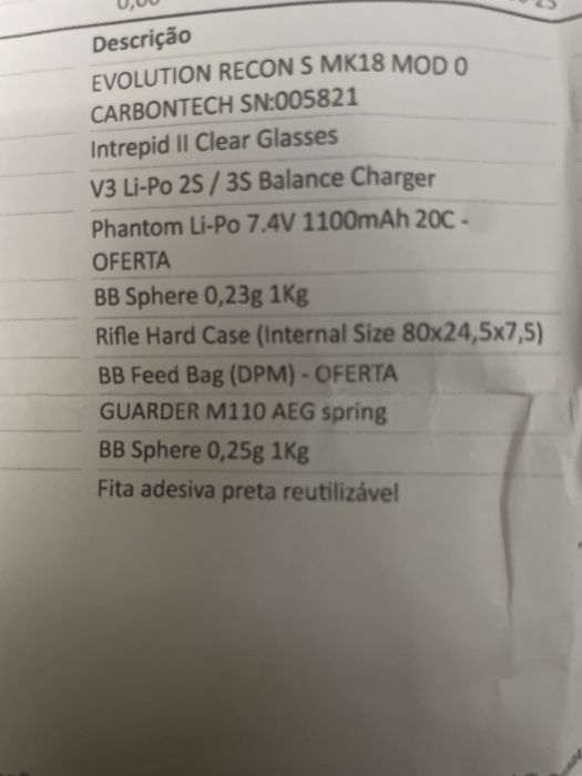 Arma de Airsoft M4A1 Evolution Recon MK18 Carbontech e Pistola P226 TM