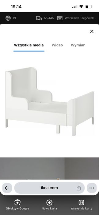 Łóżko ikea dziecięce