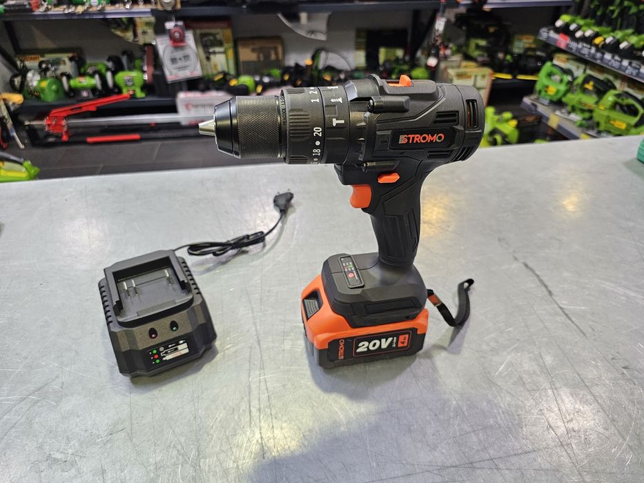 Мощный Шуруповерт 50Nm Stromo SA18 Режим удару 13мм Патрон + 4.0Ah акб