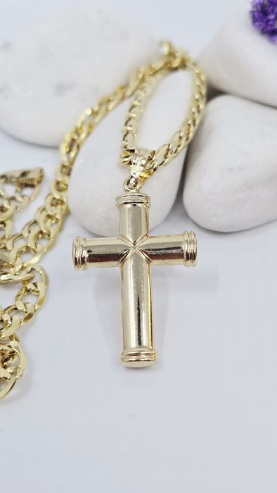 Złota zawieszka Krzyż próba 585 14k