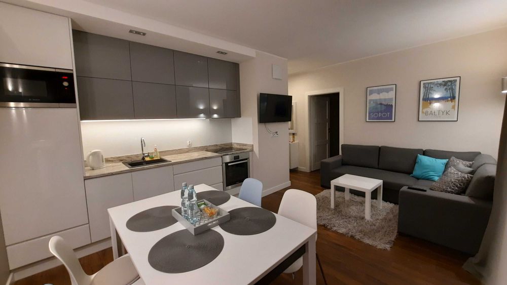 Sopot, ul. Łokietka Apartament 2-pokojowy z ogródkiem i garażem