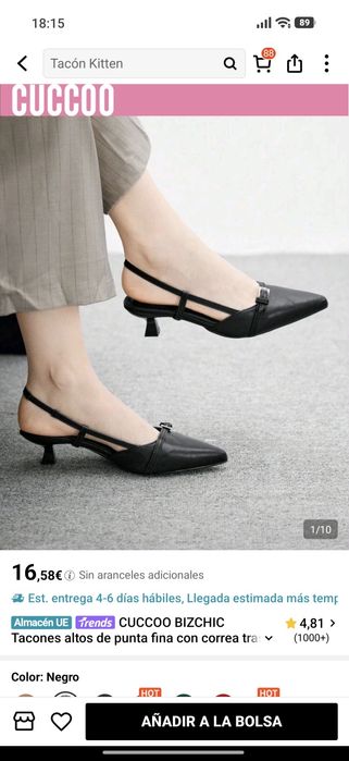 CUCCOO BIZCHIC Sapatos de salto alto pretos