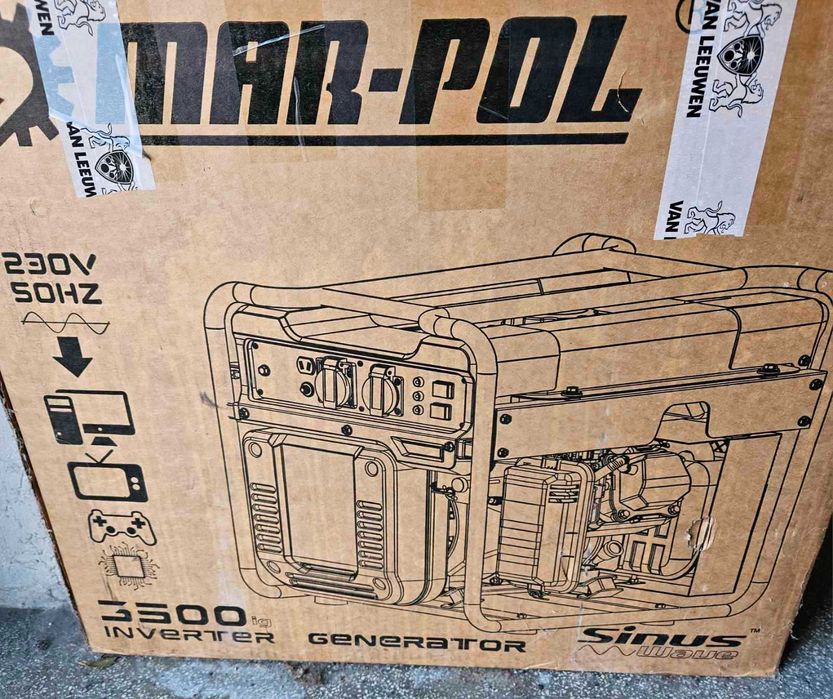 Новий інверторний генератор (чиста синусоїда) MAR-POL 3500 Вт