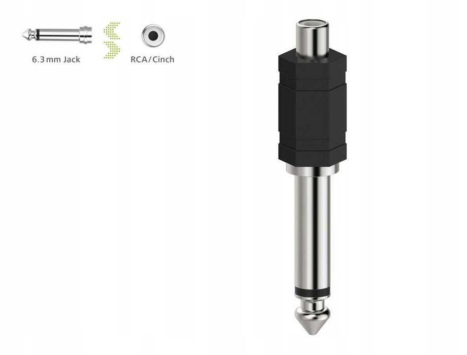 Adapter Hama cinch-jack 6,3, RCA