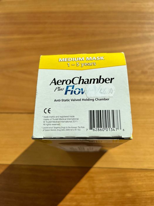 Aerochamber Plus Flow-Vu Máscara Média 1 a 5 anos
