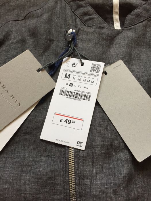 Kurtka Zara nowa rozmiar M cena sklepowa 49,95 Euro