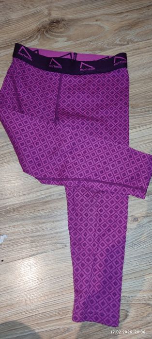 Legginsy termiczne termoaktywne getry cienkie spodnie norheim Merino